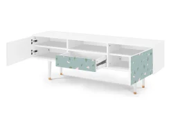 Mueble de TV - 170х59х41 cm - T6 - Blue Drops, Branco Bege