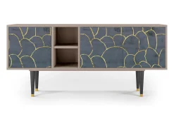 Mueble de TV - 150х69х41 cm - T5 - Blue Lagoon, Latte^ Móvel De Tv