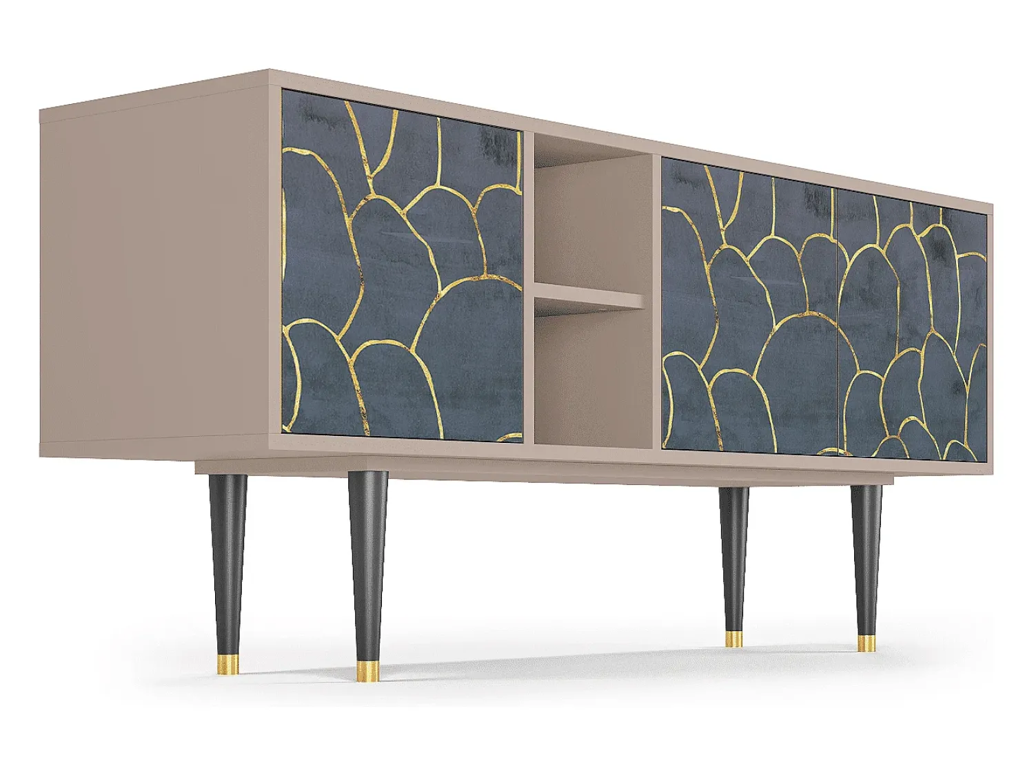 Mueble de TV - 150х69х41 cm - T5 - Blue Lagoon, Latte^ Móvel De Tv