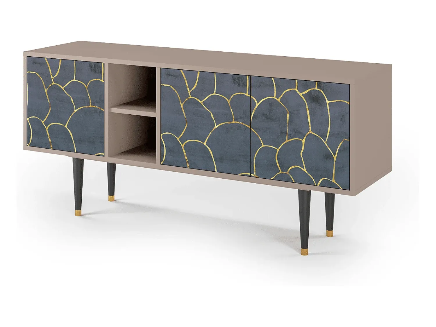 Mueble de TV - 150х69х41 cm - T5 - Blue Lagoon, Latte^ Móvel De Tv