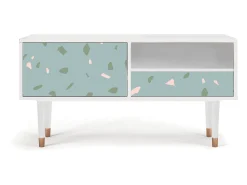 Hot Mueble de TV - 115х59х48 cm - T3 - Blue Drops, Branco Bege