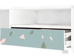Hot Mueble de TV - 115х59х48 cm - T3 - Blue Drops, Branco Bege