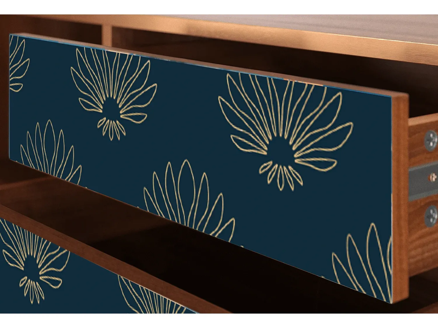 Mueble de TV - 170х59х48 cm - T4 - Blue Lotus, Nogueira^ Móvel De Tv