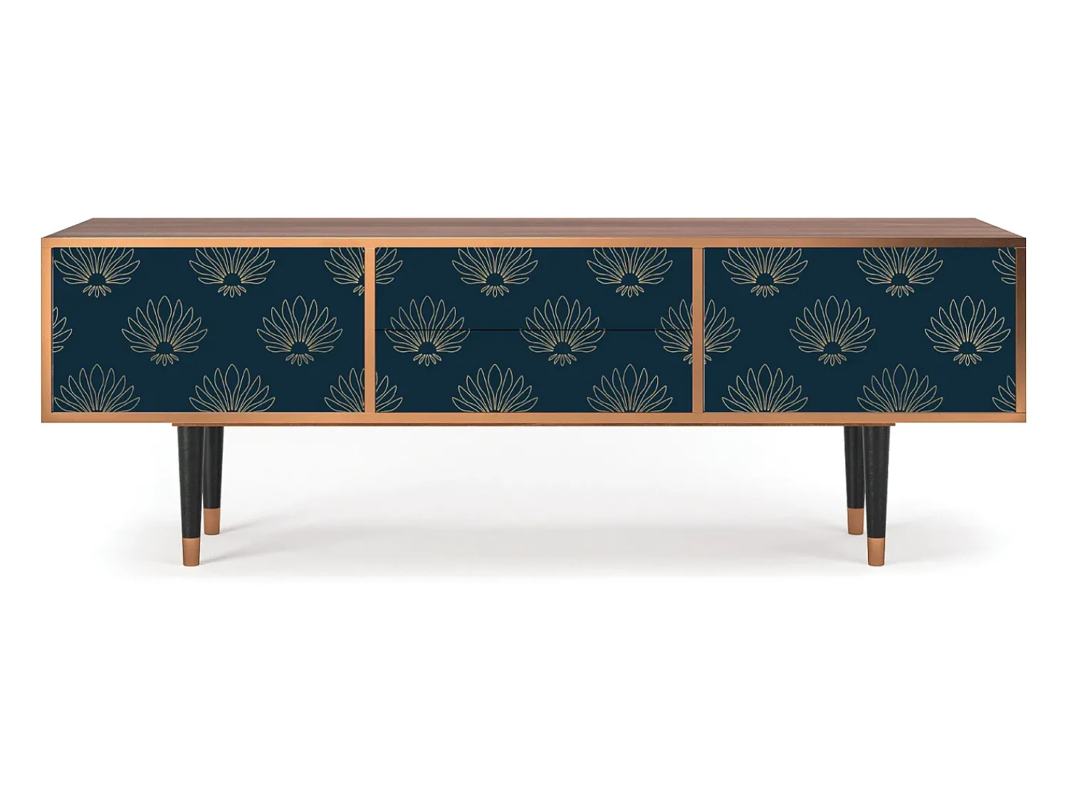 Mueble de TV - 170х59х48 cm - T4 - Blue Lotus, Nogueira^ Móvel De Tv