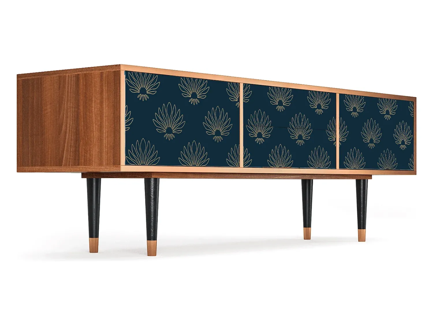 Mueble de TV - 170х59х48 cm - T4 - Blue Lotus, Nogueira^ Móvel De Tv