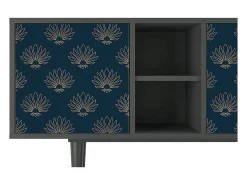 Clearance Mueble de TV - 150х69х41 cm - T5 - Blue Lotus, Antracite Cinza antracite