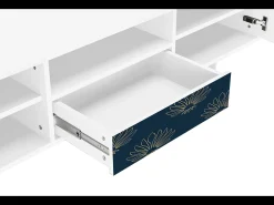 Online Mueble de TV - 170х59х41 cm - T6 - Blue Lotus, Branco Bege