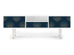 Online Mueble de TV - 170х59х41 cm - T6 - Blue Lotus, Branco Bege