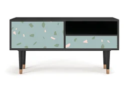 Clearance Mueble de TV - 115х59х48 cm - T3 - Blue Drops, Antracite Cinza antracite