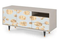 Móvel De Tv* Mueble de TV - 125х56х41 cm - T7 - Blue Giraffe, Areia Bege