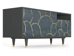 Online Mueble de TV - 125х56х41 cm - T7 - Blue Lagoon, Antracite Cinza antracite