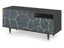Online Mueble de TV - 125х56х41 cm - T7 - Blue Lagoon, Antracite Cinza antracite