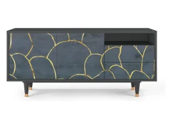 Online Mueble de TV - 125х56х41 cm - T7 - Blue Lagoon, Antracite Cinza antracite
