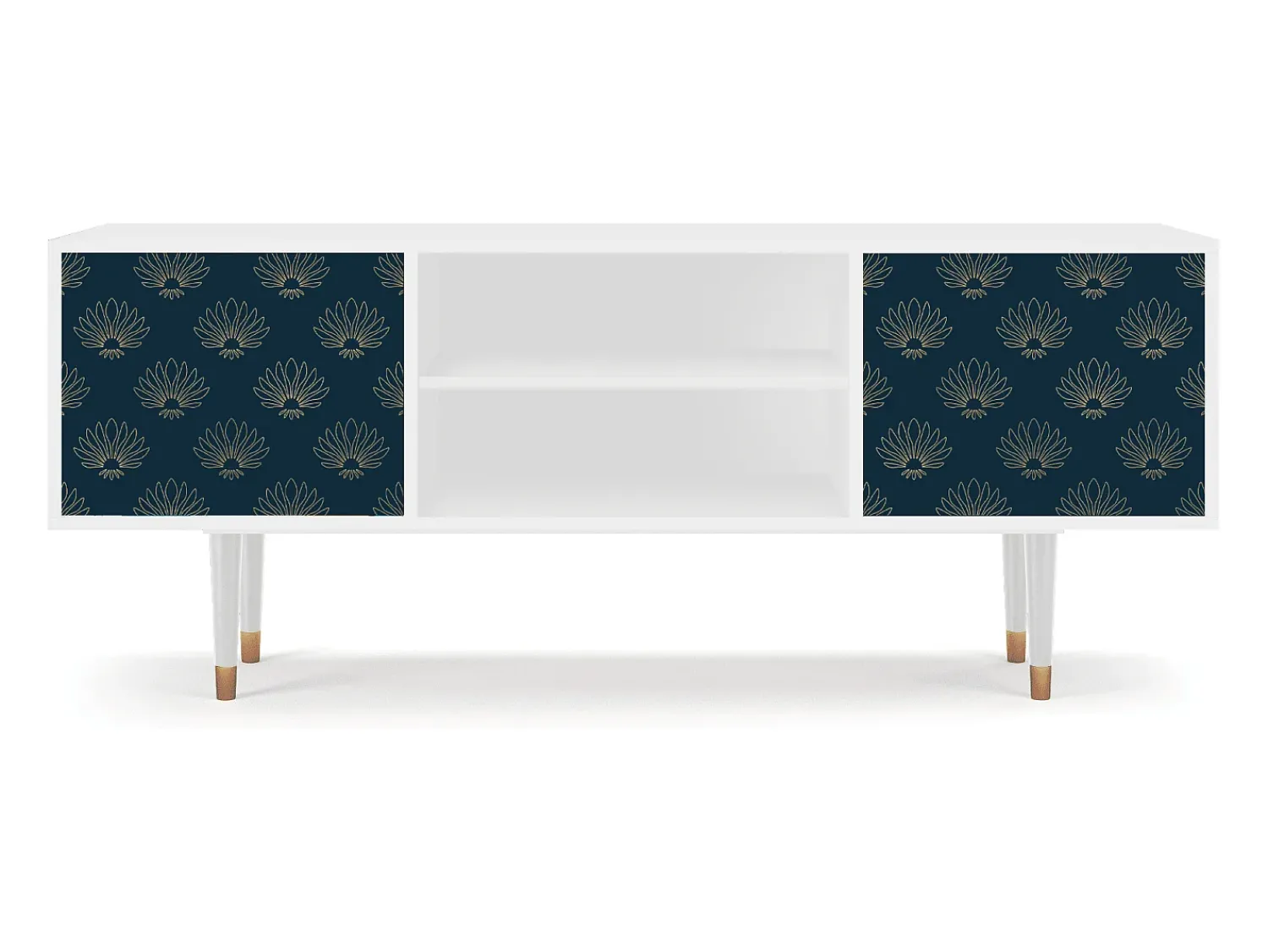 Móvel De Tv* Mueble de TV - 170х69х48 cm - T2 - Blue Lotus, Branco Bege