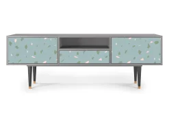 Outlet Mueble de TV - 170х59х41 cm - T6 - Blue Drops, Cinza Cinzento