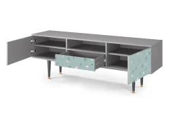 Outlet Mueble de TV - 170х59х41 cm - T6 - Blue Drops, Cinza Cinzento