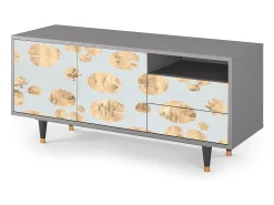 Best Mueble de TV - 125х56х41 cm - T7 - Blue Giraffe, Cinza Cinzento