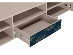 Móvel De Tv* Mueble de TV - 170х59х41 cm - T6 - Blue Lotus, Latte Bege