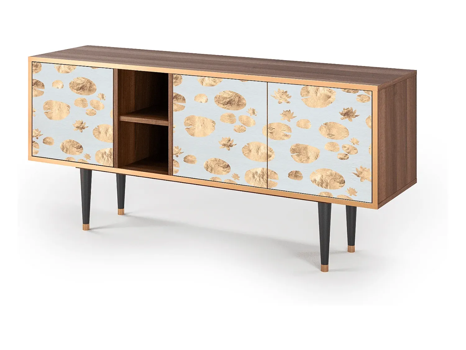 Móvel De Tv* Mueble de TV - 150х69х41 cm - T5 - Blue Giraffe, Nogueira Castanho