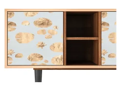 Móvel De Tv* Mueble de TV - 150х69х41 cm - T5 - Blue Giraffe, Nogueira Castanho