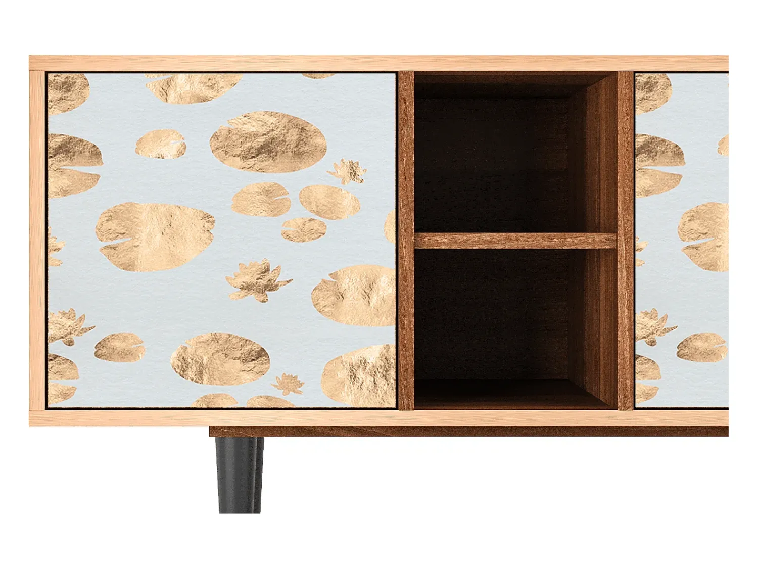 Móvel De Tv* Mueble de TV - 150х69х41 cm - T5 - Blue Giraffe, Nogueira Castanho