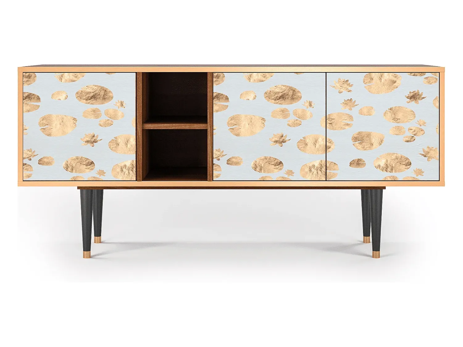 Móvel De Tv* Mueble de TV - 150х69х41 cm - T5 - Blue Giraffe, Nogueira Castanho