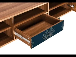 Best Mueble de TV - 170х59х41 cm - T6 - Blue Lotus, Nogueira Castanho