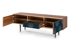 Best Mueble de TV - 170х59х41 cm - T6 - Blue Lotus, Nogueira Castanho