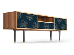 Best Mueble de TV - 170х59х41 cm - T6 - Blue Lotus, Nogueira Castanho