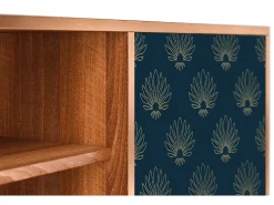 Móvel De Tv| Mueble de TV - 170х69х48 cm - T2 - Blue Lotus, Nogueira Castanho