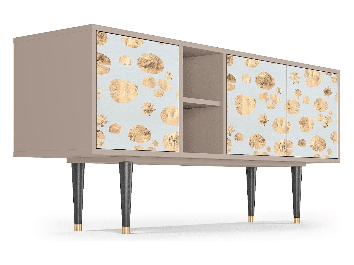 Móvel De Tv| Mueble de TV - 150х69х41 cm - T5 - Blue Giraffe, Latte Bege