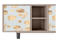 Móvel De Tv| Mueble de TV - 150х69х41 cm - T5 - Blue Giraffe, Latte Bege