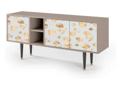 Móvel De Tv| Mueble de TV - 150х69х41 cm - T5 - Blue Giraffe, Latte Bege