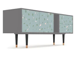 Móvel De Tv* Mueble de TV - 170х69х48 cm - T1 - Blue Drops, Cinza Cinzento