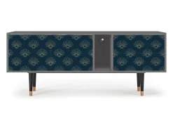 Móvel De Tv* Mueble de TV - 170х69х48 cm - T1 - Blue Lotus, Cinza Cinzento