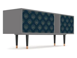 Móvel De Tv* Mueble de TV - 170х69х48 cm - T1 - Blue Lotus, Cinza Cinzento