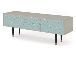 Móvel De Tv| Mueble de TV - 170х59х48 cm - T4 - Blue Drops, Areia Bege