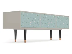 Móvel De Tv| Mueble de TV - 170х59х48 cm - T4 - Blue Drops, Areia Bege