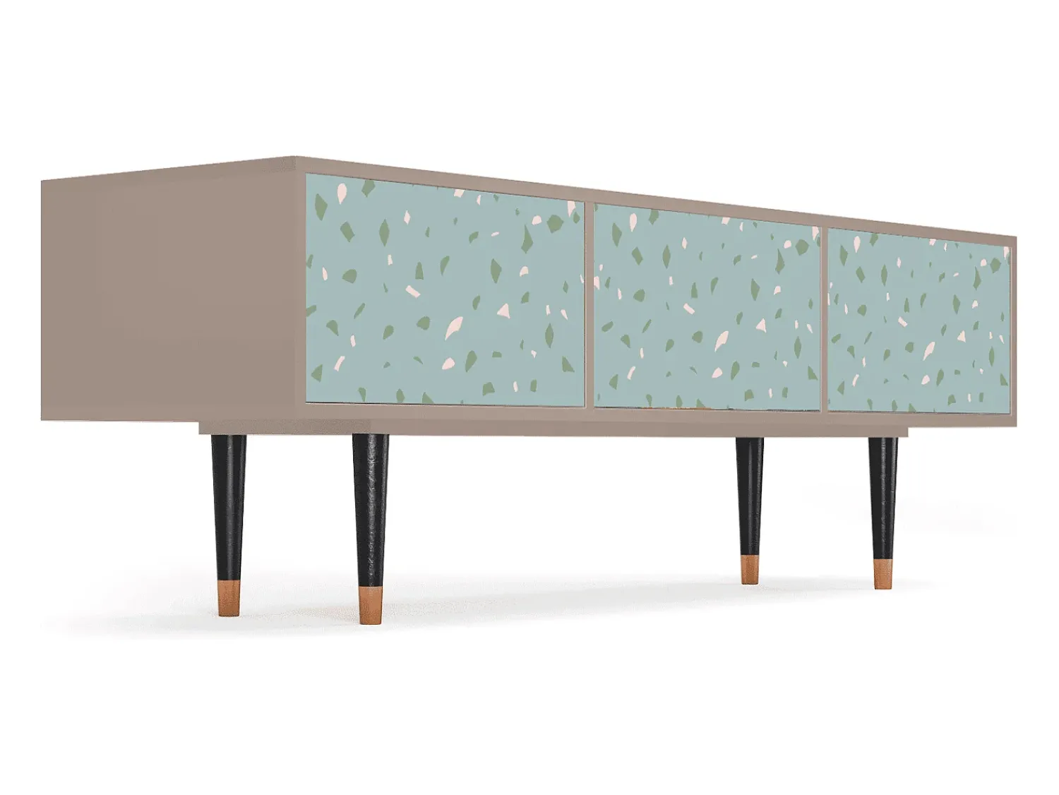 Discount Mueble de TV - 170х59х48 cm - T4 - Blue Drops, Latte Bege