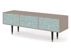 Discount Mueble de TV - 170х59х48 cm - T4 - Blue Drops, Latte Bege
