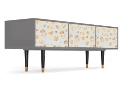 Móvel De Tv| Mueble de TV - 170х59х48 cm - T4 - Blue Giraffe, Cinza Cinzento