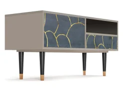 Móvel De Tv| Mueble de TV - 115х59х48 cm - T3 - Blue Lagoon, Areia Bege