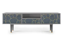 Móvel De Tv| Mueble de TV - 170х59х41 cm - T6 - Blue Lagoon, Cinza Cinzento