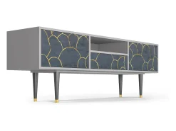 Móvel De Tv| Mueble de TV - 170х59х41 cm - T6 - Blue Lagoon, Cinza Cinzento
