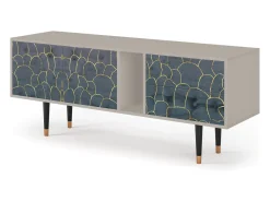 Móvel De Tv* Mueble de TV - 170х69х48 cm - T1 - Blue Lagoon, Areia Bege