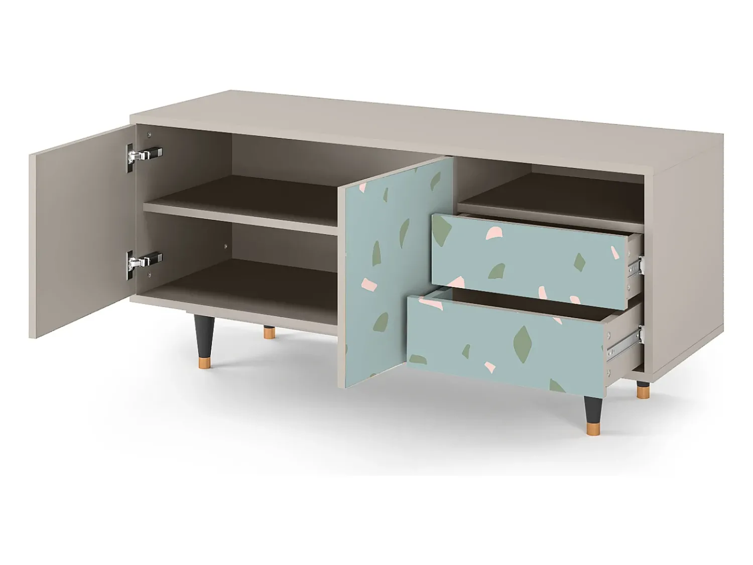 Mueble de TV - 125х56х41 cm - T7 - Blue Drops, Areia^ Móvel De Tv