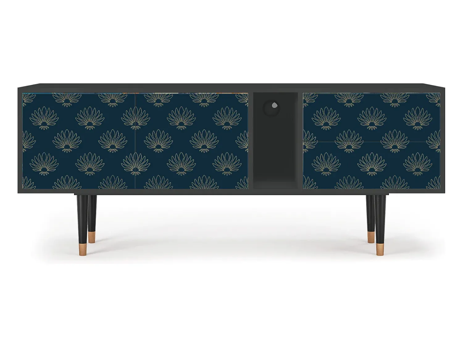 Sale Mueble de TV - 170х69х48 cm - T1 - Blue Lotus, Antracite Cinza antracite