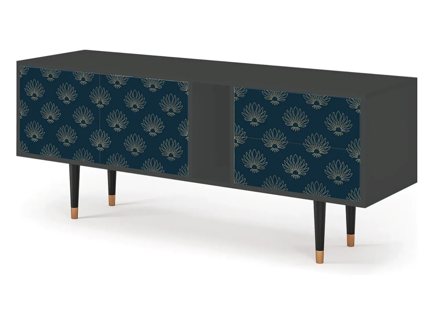 Sale Mueble de TV - 170х69х48 cm - T1 - Blue Lotus, Antracite Cinza antracite