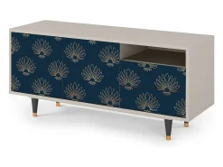 Móvel De Tv* Mueble de TV - 125х56х41 cm - T7 - Blue Lotus, Areia Bege