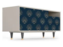 Móvel De Tv* Mueble de TV - 125х56х41 cm - T7 - Blue Lotus, Areia Bege